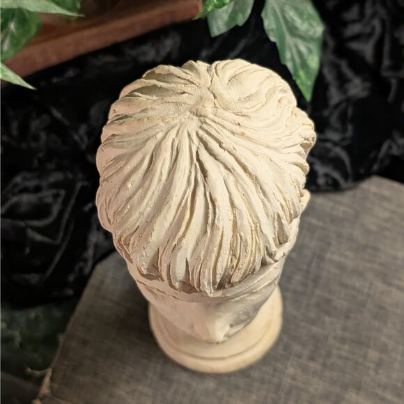 RARE Fred Press Vintage Mid Century Bust Sculpture Greek Hercules as Child Youth - Picture 6 of 10